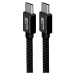 Kabel WG USB-C na USB-C, 1m, 3A, černá