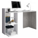 Tempo Kondela PC stůl ANDREO - beton/bílý mat + kupón KONDELA10 na okamžitou slevu 3% (kupón upl