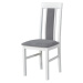 Jídelní židle NILA 2 NEW bílá/šedá