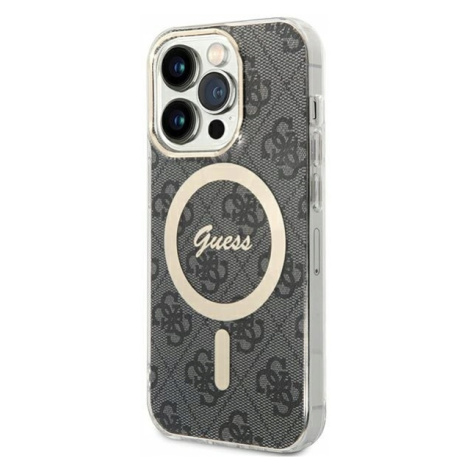 Guess GUHMP15LH4STK pouzdro case kryt iPhone 15 Pro 6.1 černý MagSafe