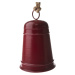 Kovový závěsný zvonek Ringle červená, 12 x 20 cm