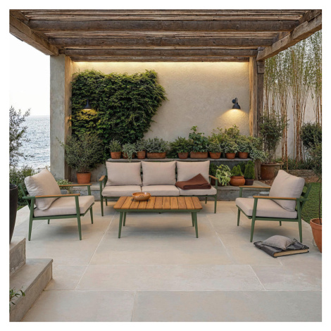 Ambia Garden TERASOVÁ SEDACÍ SOUPRAVA 3dílné, dřevo, kov, textil Ambia Home