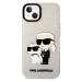 Karl Lagerfeld IML Glitter Karl and Choupette NFT kryt iPhone 13 čirý