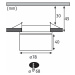 PAULMANN Vestavné svítidlo LED Spircle černá mat 8,0W 3.000K 36° 933.70