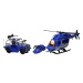 Policejní set s figurkami vrtulník 33 cm, Wiky, W013366