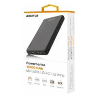 Powerbanka ALIGATOR PB1000, 10000mAh 3v1, černá