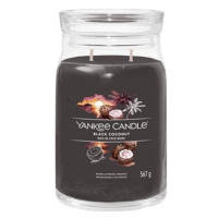 YANKEE CANDLE Signature sklo 2 knoty Black Coconut 567 g