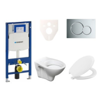 Cenově zvýhodněný závěsný WC set Geberit do lehkých stěn / předstěnová montáž+ WC S-Line S-line 