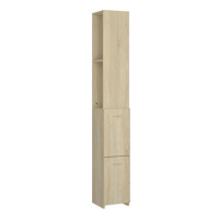 Shumee Koupelnová skříňka - dub sonoma, 25 × 25 × 170 cm, dřevotříska