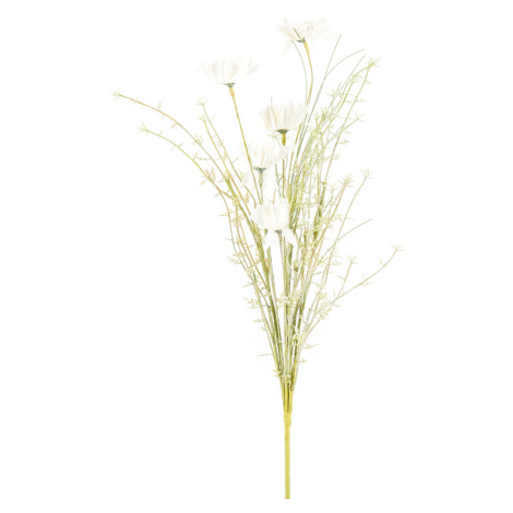 Umělé luční květy 50 cm, bílá