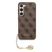 Guess GUHCS23SGF4GBR hard silikonové pouzdro Samsung Galaxy S23 5G Brown 4G Charms Collection