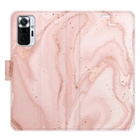 iSaprio flip pouzdro RoseGold Marble pro Xiaomi Redmi Note 10 Pro