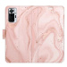 iSaprio flip pouzdro RoseGold Marble pro Xiaomi Redmi Note 10 Pro