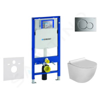 GEBERIT Duofix Set předstěnové instalace, klozetu Gaia a sedátka softclose, tlačítko Sigma01, le