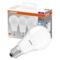 3PAK LED žárovka LED E27 A60 10W = 75W 1055lm 4000K Neutrální 200° OSRAM Base