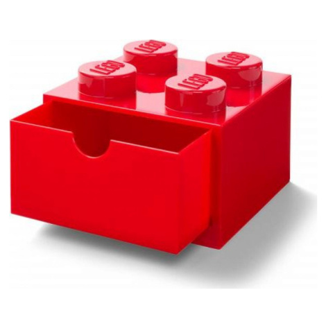 LEGO® úložný box 4 se šuplíky - červená