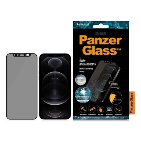Ochranné sklo PanzerGlass E2E Microfracture iPhone 12 /12 Pro 6,1" Case Friendly CamSlider Priva