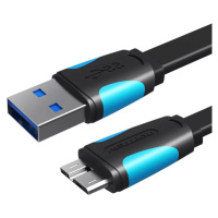 Kabel Vention Flat USB 3.0 A to Micro-B cable VAS-A12-B100 1m Black