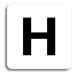 Accept Piktogram "hydrant" (80 × 80 mm) (bílá tabulka - černý tisk bez rámečku)