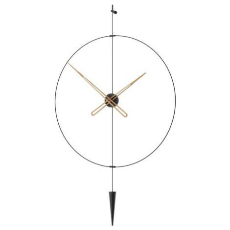 Designové nástěnné hodiny PP807 Pendulum Plus black-walnut 80cm FOR LIVING