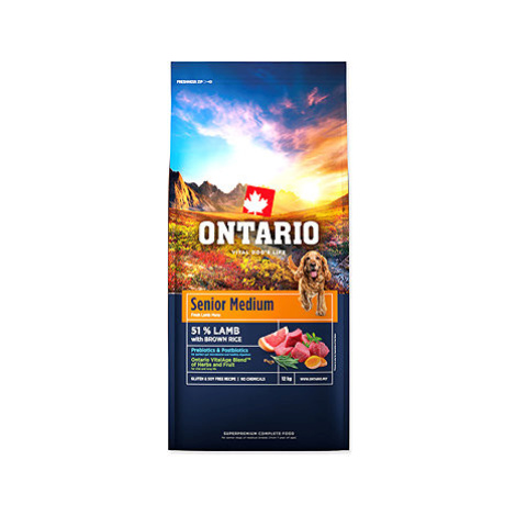 Ontario Senior Medium Lamb & Brown Rice 12 kg