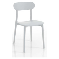 Bílá plastová zahradní židle Stoccolma - Tomasucci
