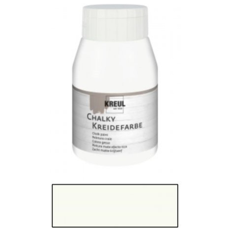 Kreul Křídová barva CHALKY PAINT 500 ml BÍLÁ BAVLNA