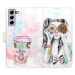 iSaprio flip pouzdro Donut Worry Girl pro Samsung Galaxy S21 FE 5G