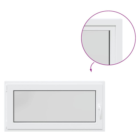 vidaXL Sklepní okno RISOR 120x60 cm sklopné&otočné DIN levé bílé