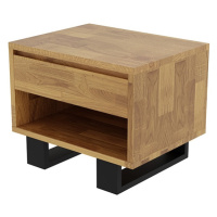 Noční stolek Prado/ Wigo 1s, dub, masiv