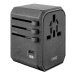 Nabíječka UNIQ  Voyage World Adapter 33W + 2xUSB + PD 18W + QC 3.0 charcoal grey (LITHOS Collect