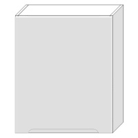 Kuchyňská skříňka Zoya W60 Pl bílý puntík/bílá