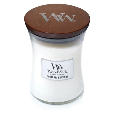 WOODWICK Vonná svíčka váza střední  White Tea & Jasmine 275 g