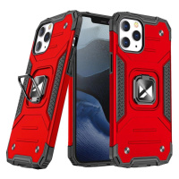 Wozinsky Ring Armor obrněný hybridní kryt + magnetický držák iPhone 13 Pro červený