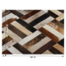 Luxusní koberec z kůže typ patchworku 70x140 cm TK3316
