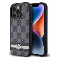 Dkny DKHCP14LPCPTSSK iPhone 14 Pro 6,1 černo/černé pevné pouzdro Leather Check