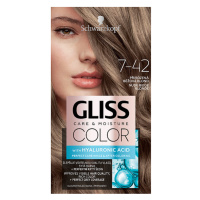 Schwarzkopf Gliss Color barva na vlasy Přirozená Béžová Blond 7-42