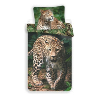 Jerry Fabrics Bavlněné povlečení Leopard green