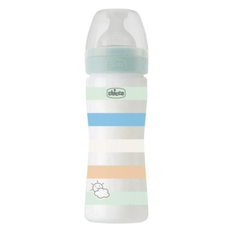 CHICCO Láhev kojenecká Well-being silikon 250ml chlapec