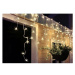 Solight Vánoční závěs Rampouchy 120 LED teplá bílá, 3 m, s časovačem
