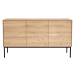 Ethnicraft designové komody Whiteboard Sideboard - 3 doors