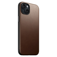 Nomad Modern Leather Case, brown - iPhone 15 Plus (NM01610885) Hnědá