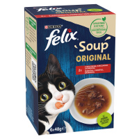 Felix Soup lahodný výběr - s hovězím, kuřetem a jehněčím 6 x 48 g