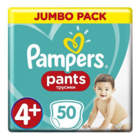 Kalhotky plenkové Active Babydry 4+ MAXI + 9-15kg 50ks Jumbo Pack Pampers