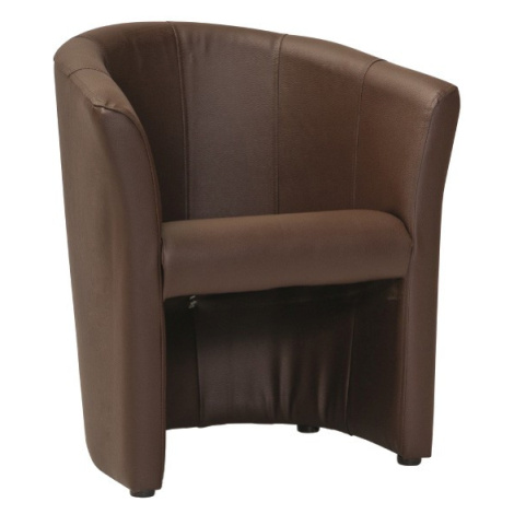 Signal Koktejlové křeslo AMENITIES Skin tmavě hnědé