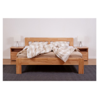 Postel BMB Ella Dream - Průběžný Buk Rozměr: 160x200 cm, Provedení rohů: Oblé, Moření: 75 - Maha