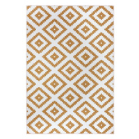 Okrově žluto-bílý venkovní koberec 200x290 cm Malta – NORTHRUGS
