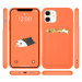 Silikonové pouzdro s kapsou na iPhone 13 Mini 5.4" orange