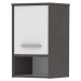 Koupelnová skříňka SPLIT 21 horní, beton dunkel/bílá
