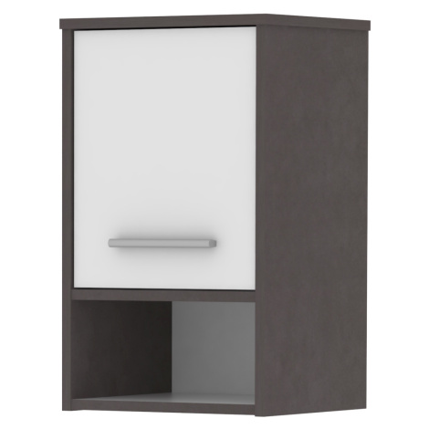 Koupelnová skříňka SPLIT 21 horní, beton dunkel/bílá MB Domus